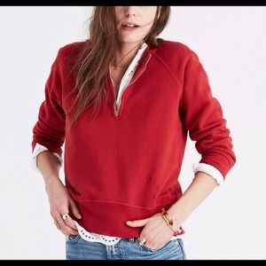 Madewell Red sweatshirt sz L